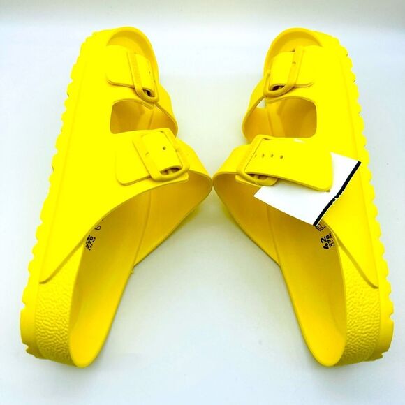 NWT Birkenstock ArizonaVibrant Unisex Sandals-Banana-42/270 Germany - Picture 7 of 10